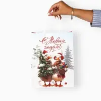 Набор пакетов крафтовых &laquo;С Новым счастьем!&raquo;, 10 шт, 21 &times; 27 &times; 11 см