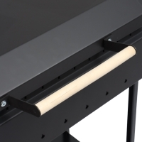 Мангал GrilMe, 35 х 115 х 83 см, сталь 2 мм, 2 полки, колёса