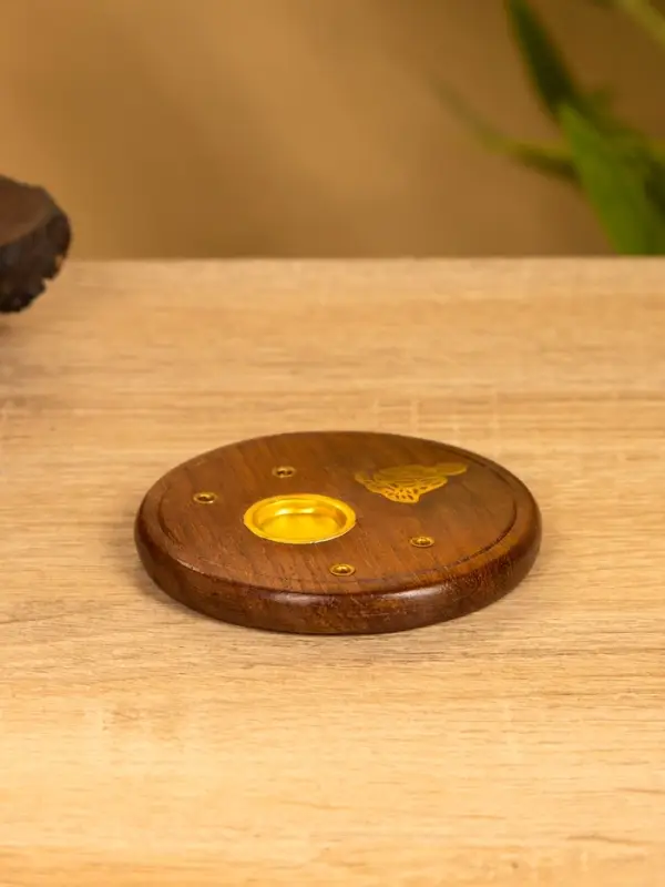 Подставка под благовония "Будда" 7 см, дерево шишам