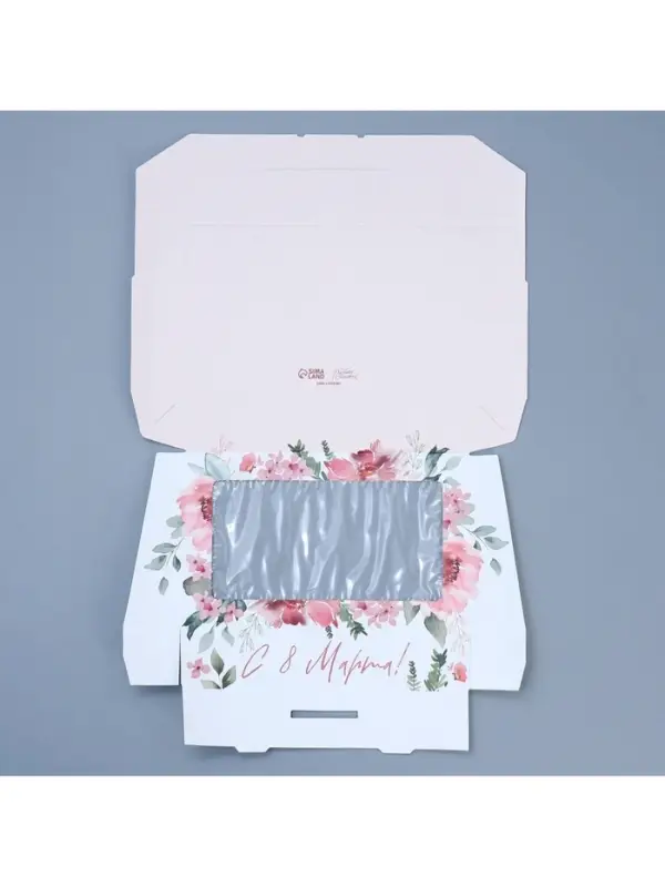 Кондитерская упаковка, коробка с ламинацией &laquo;С 8 марта&raquo;, 20 х 12 х 4 см