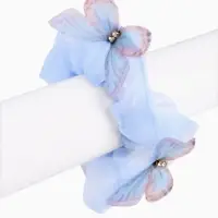 Резинка для волос &laquo;Бабочки&raquo; голубая, Холодное сердце