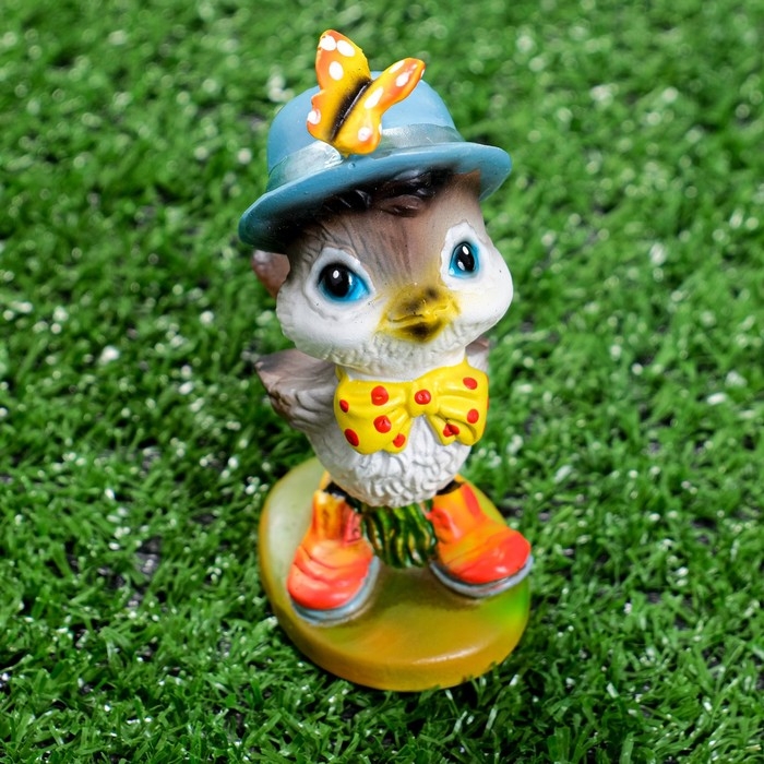 Садовая фигура Садовая фигура "Воробей с бабочкой" 3,5х6х9,5см