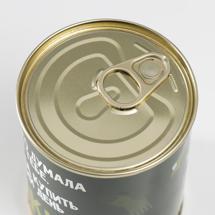 Подарочные носки в банке &laquo;Я думала. С 23 Февраля&raquo;, (внутри носки мужские, цвет чёрный)