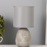 Лампа настольная "Ретушь" 40Вт Е14 серый 12х12х24см