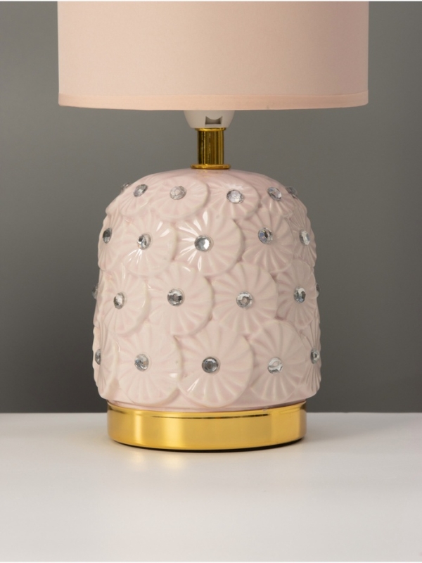 Лампа настольная "Букет" 1х40Вт Е14 розовый 14,5х14,5х30см МОДЕЛЬ: