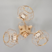 Люстра "Переливы" 3х40Вт Е27 золото