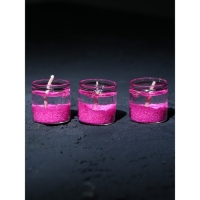 Свечи на Новый Год, гелевые &laquo;Новогодняя коллекция: С новым годом&raquo;, 6 шт , 2,5 х2,5 х 2,5 см