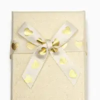 Коробочка подарочная под набор &laquo;Влюбленность&raquo;, 5&times;8 (размер полезной части 4.7&times;7.7 см), бежевая, вставка чёрная