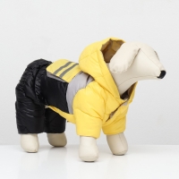 Комбинезон "Анорак" светоотражающий, размер 16 (ДС 36, ОГ 46, ОШ 35 см), чёрно-жёлтый Комбинезон "Анорак" светоотражающий, размер 16 (ДС 36, ОГ 46, ОШ 35 см), чёрно-жёлтый