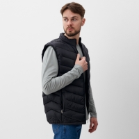 Жилет мужской на молнии MIST, р.50, черный