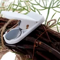 Декоративный венок &laquo;Ель с колокольчиком&raquo;, d=55 см, 30LED, от батареек CR2032&times;2, свечение тёплое белое