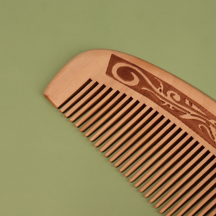 Расчёска - гребень, 17 &times; 5,2 см, цвет &laquo;тёмное дерево&raquo;