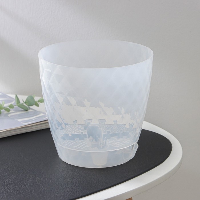 Горшок для цветов с прикорневым поливом &laquo;Румба&raquo;, 3 л, цвет прозрачный