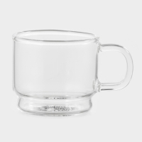 Кружка стеклянная штабелируемая "Боттом", 100 мл, 5,8х5,1 см нет