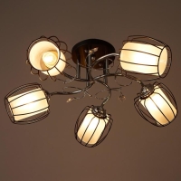 Люстра Светогор 59091 5x60Вт  хром/черный