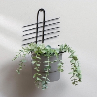 Подвес для кашпо &laquo;Парус&raquo;, d = 16 см, чёрный