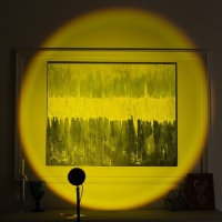 Световой прибор &laquo;Закат&raquo; на ножке, 5 картриджей, свечение тёплое белое, 5 В