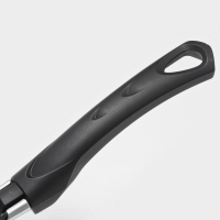 Сковорода Promo, d=24 см, стеклянная крышка, антипригарное покрытие, алюминий, чёрная