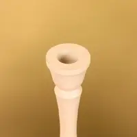 Подсвечник на 1 свечу "Бежевый" 10,5х10,5х25 см