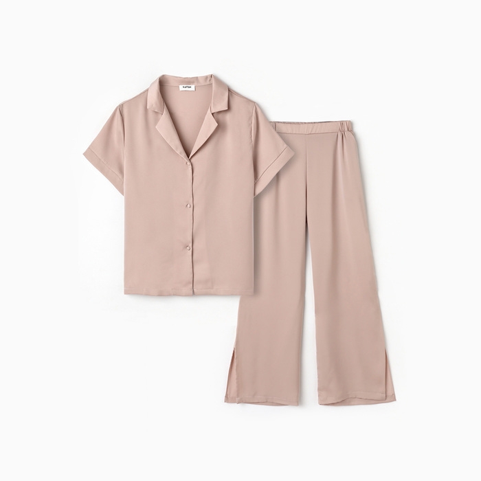 Пижама женская (рубашка и брюки) KAFTAN р. 40-42, пудровый Пижама женская (рубашка и брюки) KAFTAN р. 40-42, пудровый