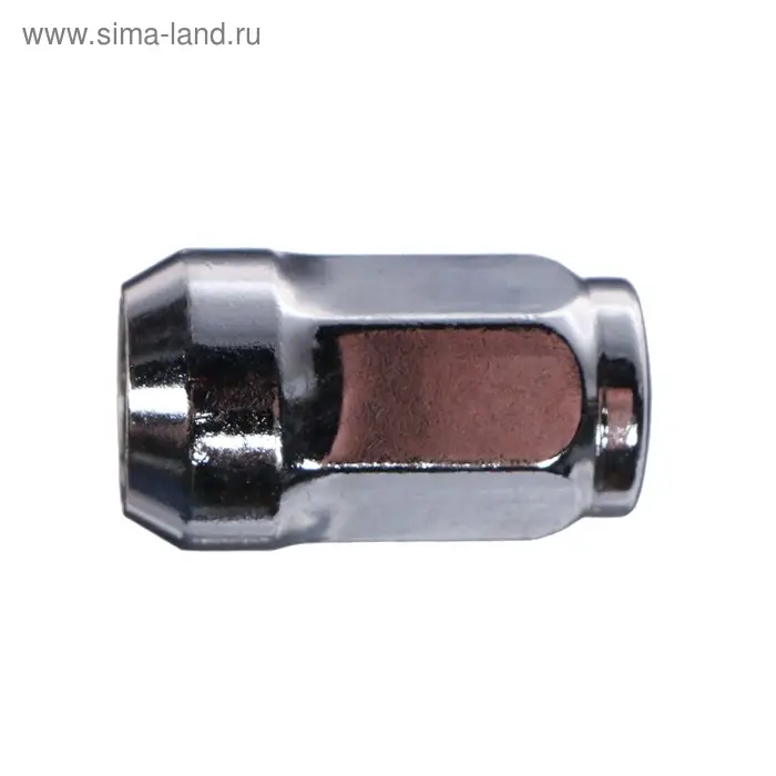 Гайка колесная под ключ 17 мм, 12&times;1.5 мм, конус, закрытая, хром, фасовка 20 шт