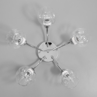 Люстра "Челси" 5х40Вт Е27 Хром 54х54х20см Люстра "Челси" 5х40Вт Е27 Хром 54х54х20см