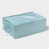 Органайзер для хранения белья &laquo;Комфорт&raquo;, 18 ячеек, 35&times;24&times;13 см, цвет бирюзовый