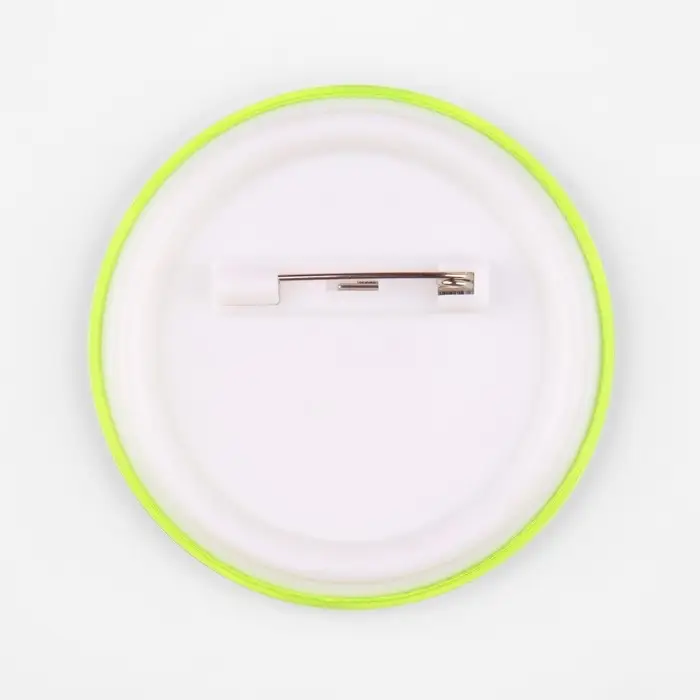 Светоотражающий значок &laquo;Всем мир&raquo;, d=5.8 см, жёлтый