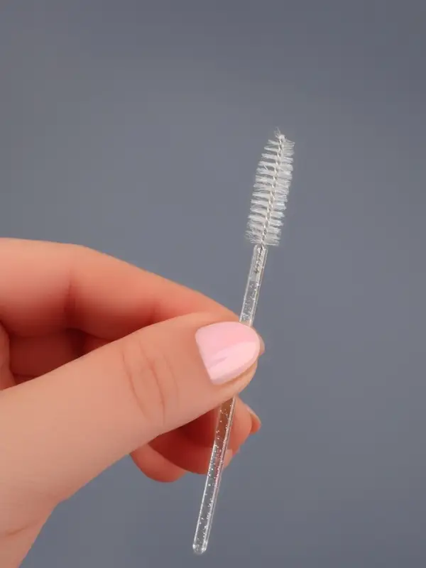 Щёточки для бровей и ресниц, набор - 10 шт., 9.5 см, прозрачная