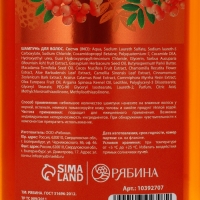Шампунь для волос, молодость и объем, аромат рябины, 400 мл, Рябина