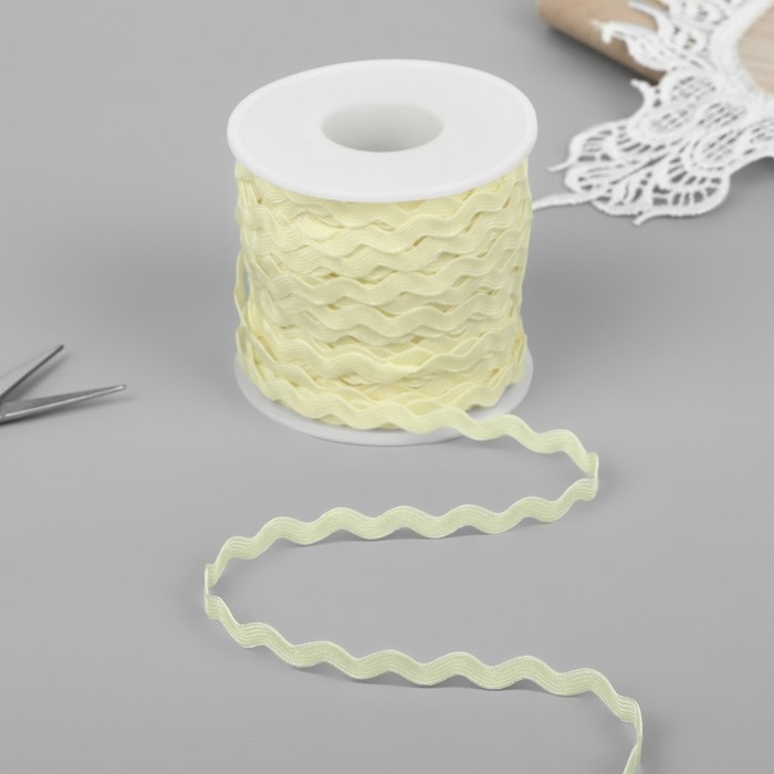 Тесьма отделочная &laquo;Вьюнчик&raquo;, 5 мм, 27 &plusmn; 1 м, цвет бежевый