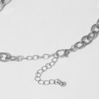 Колье &laquo;Вечернее&raquo; три ряда, цвет белый в серебре, 45 см