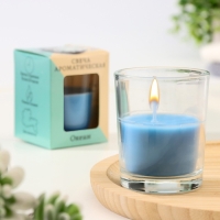 Свеча ароматическая в стекле 5х6см, океан Свеча ароматическая в стекле 5х6см, океан