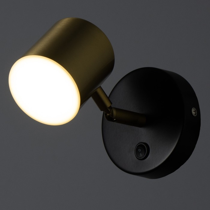Бра "Алонсо" LED 5Вт золото-черно 10х7,5 см