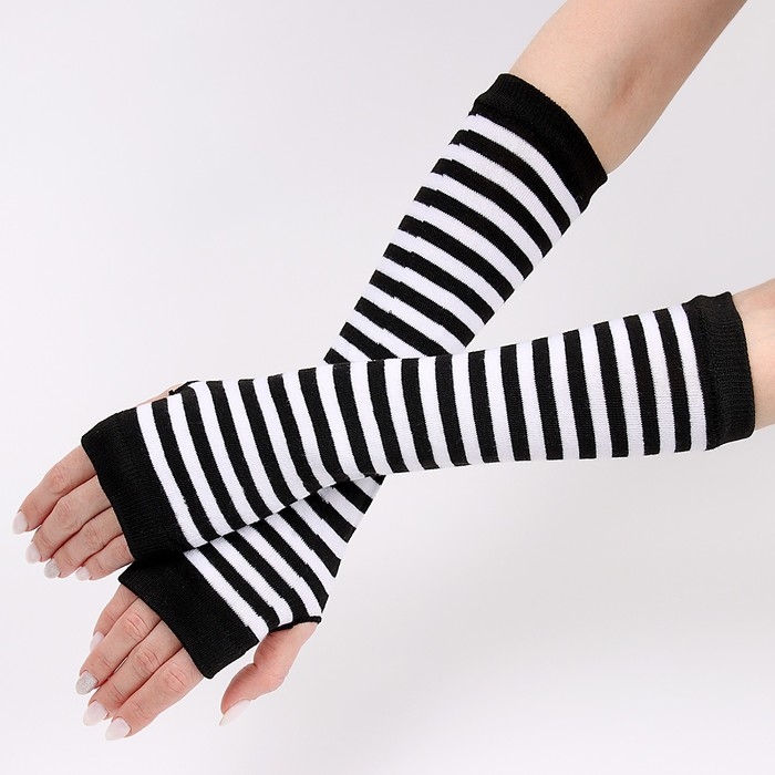 Перчатки без пальцев «Аниме», в полоску Перчатки без пальцев «Аниме», в полоску