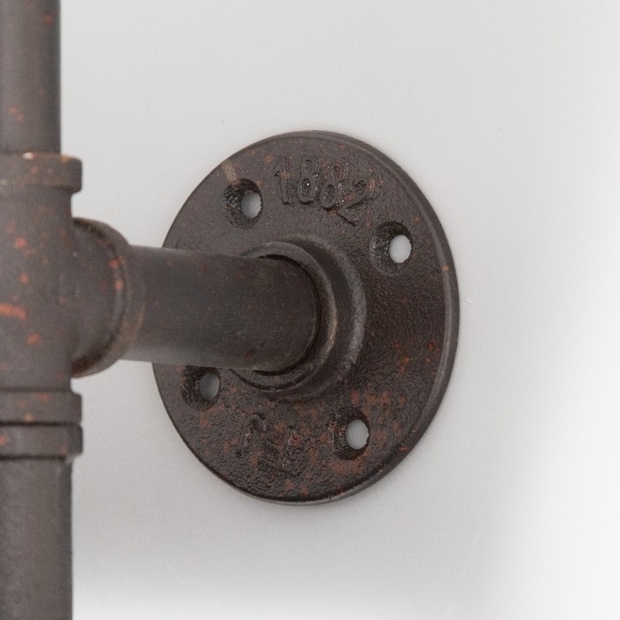 Бра "Полка" 2хЕ27 40Вт черный 43х34х21см