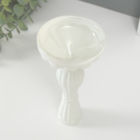 Подсвечник стекло на 1 свечу "Анита" белый d=2 см 8х8х17 см Подсвечник стекло на 1 свечу "Анита" белый d=2 см 8х8х17 см