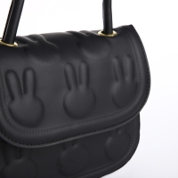 Сумка молодёжная на магните, цвет чёрный Сумка молодёжная на магните, цвет чёрный