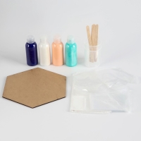 Набор для творчества. Флюид арт. Рисование акрилом &laquo;Магическая фигура&raquo;