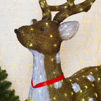 Светодиодная фигура &laquo;Косуля&raquo; 80 &times; 130 &times; 50 см, акрил, 228 LED, 8 режимов, 24 В, свечение белое