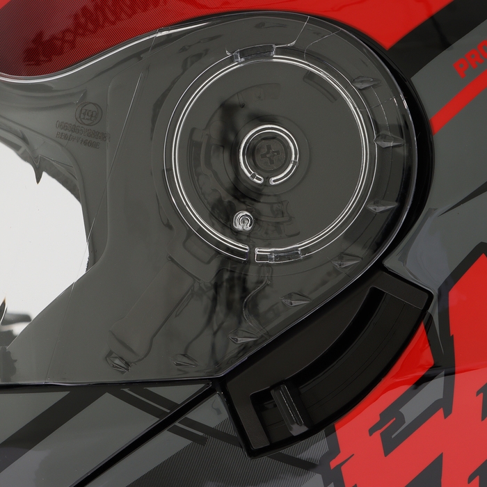 Шлем модуляр с двумя визорами, размер XXL (61), модель - BLD-160E, черно-красный