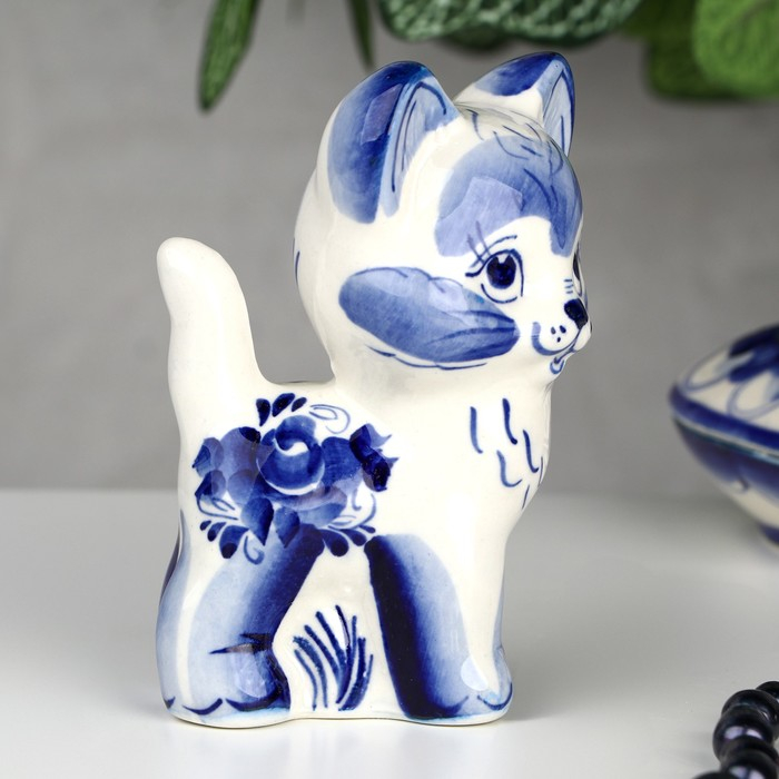 Сувенир "Кот Барсик", гжель