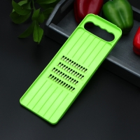 Тёрка для корейской моркови Доляна &laquo;Помощник&raquo;, четырёхрядная, 29&times;10&times;1 см, цвет зелёный