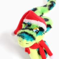 Мягкая игрушка &laquo;Змея&raquo;, в новогоднем колпаке, 16 см