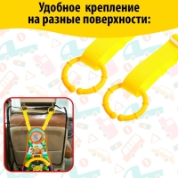 Музыкальный руль &laquo;Забавные зверята&raquo;, звуковые эффекты, цвет синий