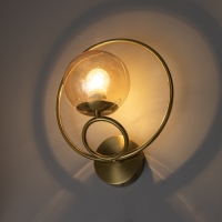 Бра "Сферум" Е27 40Вт золото 28х23х23см Бра "Сферум" Е27 40Вт золото 28х23х23см