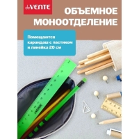 Пенал мягкий, 1 отделение, 80 х 210 х 35 мм, объёмный, deVENTE, Contemporary Mind, искусвенная кожа, с подкладом