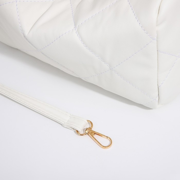 Сумка-багет на молнии, цвет белый Сумка-багет на молнии, цвет белый