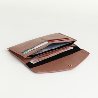 Кошелёк женский на кнопке, цвет коричневый Кошелёк женский на кнопке, цвет коричневый