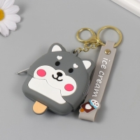 Брелок кошелёк с карабином, ремешком силикон "Хаски-эскимо" 2,5х7,2х9 см Брелок кошелёк с карабином, ремешком силикон "Хаски-эскимо" 2,5х7,2х9 см